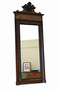 Antique 19th Century Walnut Framed Full-Height Floor/ Wall Dressing Mirror