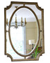 
Antique c.1900 Gilt Cushion Overmantle Wall Mirror with Bevel Edge Glass