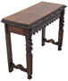 Antique 19th Century Victorian Heavily Carved Oak Writing Table 