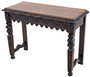 Antique 19th Century Victorian Heavily Carved Oak Writing Table 