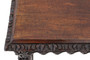 Antique 19th Century Victorian Heavily Carved Oak Writing Table 