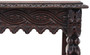 Antique 19th Century Victorian Heavily Carved Oak Side Writing Desk Table 