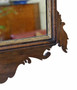 Antique c.1920 Georgian Revival Fret cut Overmantle Wall Mirror – Walnut & Gilt, Fine Quality