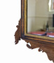 Antique c.1920 Georgian Revival Fret cut Overmantle Wall Mirror – Walnut & Gilt, Fine Quality