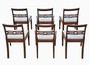 Antique Set of 6 c.1800 Georgian Mahogany Dining Chairs – Fine Quality