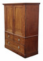 Antique c.1800 Georgian Mahogany Linen Press Cupboard Chest – Fine Quality