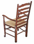 Vintage Retro Set of 8 (6 + 2) Ladder-Back Dining Chairs