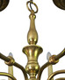 Vintage Retro Large Ormolu Brass Chandelier – 10 Light / Arm, Fine Quality