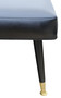 Retro vintage mid-century black vinyl stool – Quality (5096)