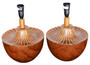 Retro vintage mid-century quality pair of table lamps Circa 1960 (5099)