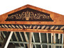 Vintage quality Clasically styled Gilt Yew and ebonised overmantle or wall mirror late-20th Century (8951) 
