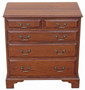 Antique heavy quality Georgian style oak chest of drawers reproduction