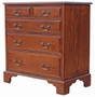 Antique heavy quality Georgian style oak chest of drawers reproduction