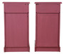Quality Pair of Antique Preference Red Painted Bedside Tables / Chests /Cupboards C1900 (8953)