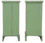 Quality Pair of Antique Vintage Green Painted Bedside Tables / Chests /Cupboards C1900 (8955)