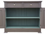 Quality Antique Chocolate Painted Cupboard Sideboard 19th Century (8961)