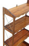 Quality Pair of Vintage Mahogany Bookcases / Display Shelves floor or wall mounting (8962)