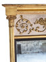 Large 19th Century Fine Quality Antique Overmantle Wall Pier Mirror – Gilt and White Frame Statement Piece (8966)