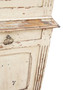 Quality Antique 19th Century Distressed Cream Painted Cupboard Sideboard Dresser (8946)