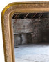 Antique Large C1900 Gilt Overmantle Wall Mirror – Quality (8948)