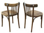 Antique Retro Mid-Century Pair of Bentwood Bistro Dining Chairs – Quality Thonet Yugoslavia