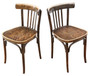 Antique Retro Mid-Century Pair of Bentwood Bistro Dining Chairs – Quality Thonet Yugoslavia