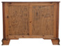 Antique Large Crossbanded Burr Walnut Serpentine Commode / Chest of Drawers – Finest Quality (M9002)