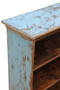 Antique 19th Century Distressed Blue Painted bookcase – Shelving (8980)
