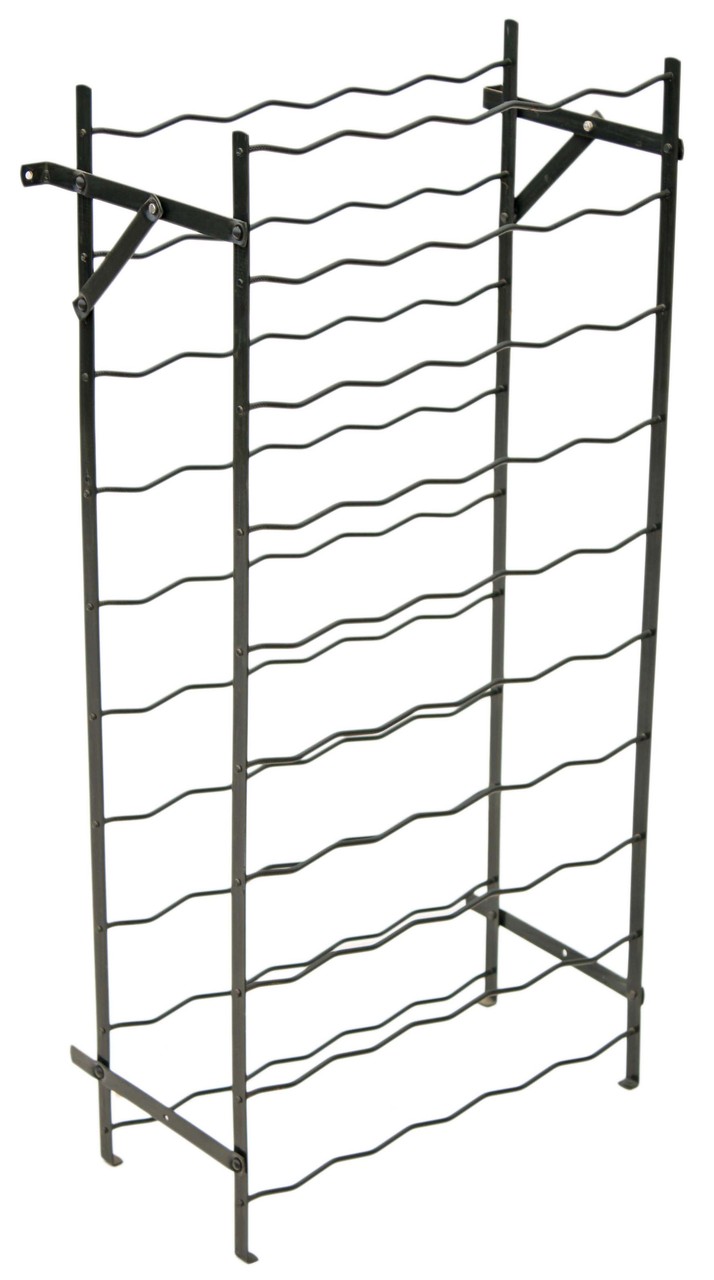 Steel wine rack stand large 55 bottle capacity Prior & Willis Limited