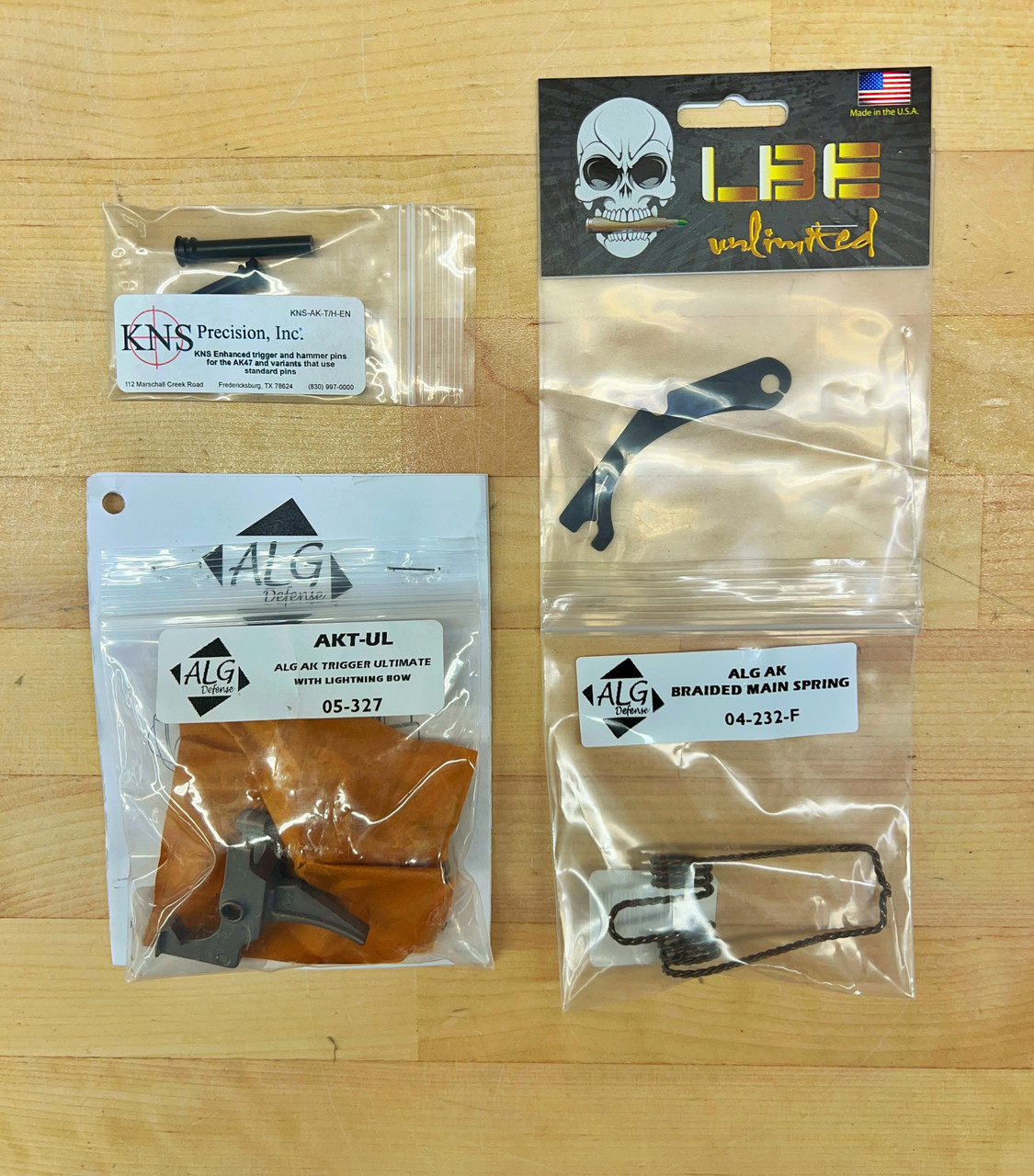 ALG AKT-UL / KNS Trigger/Hammer pin Deluxe combo kit