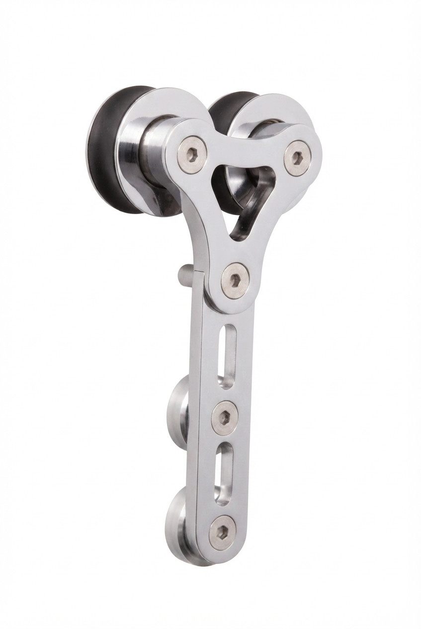 Victory-GF Barn Door Roller - Brushed Satin Finish