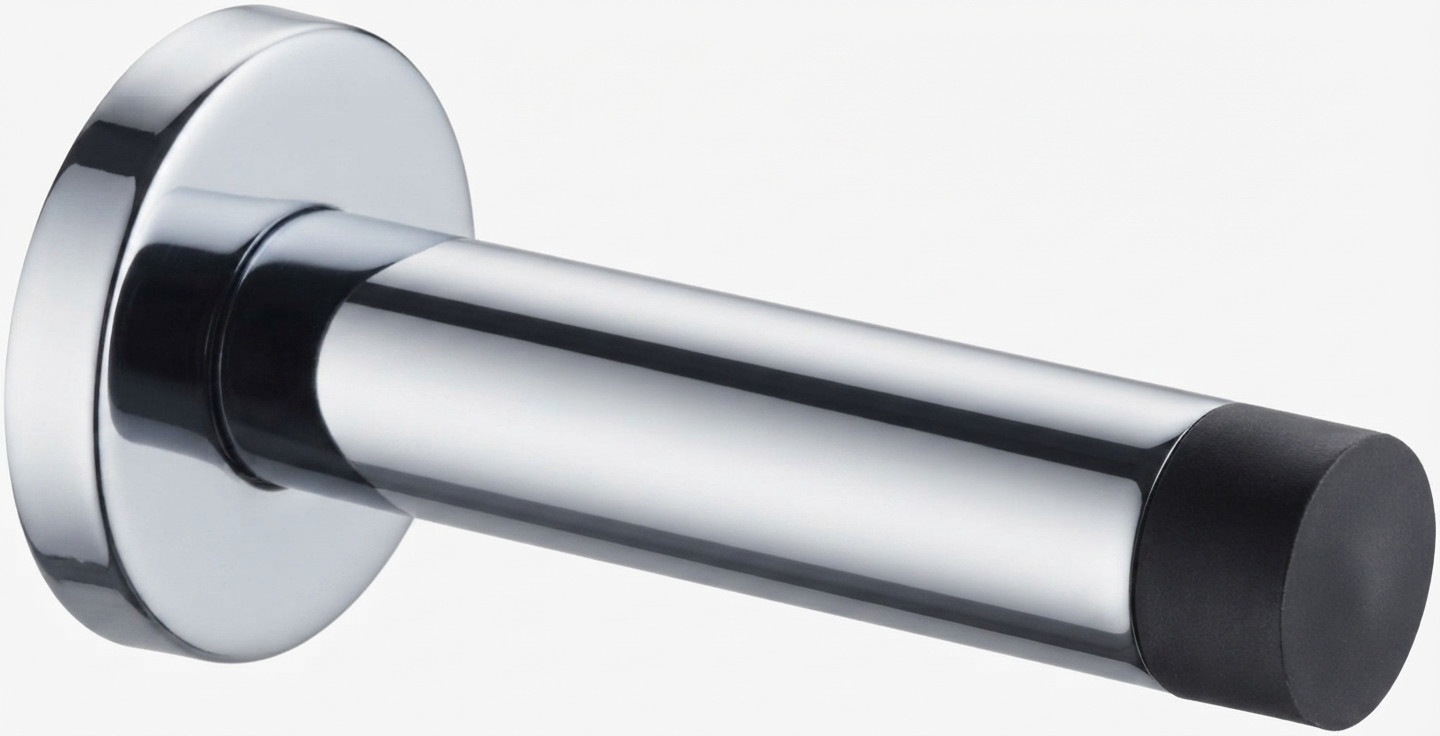 Long Tubular Door Bumper, Polished US32/629 Finish
