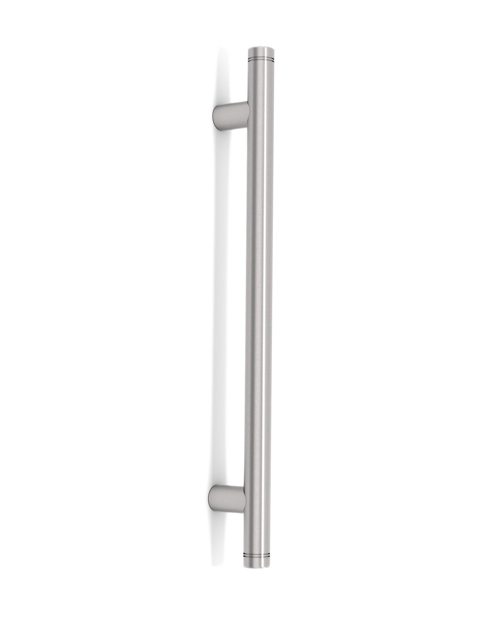 Pro-Line Grooved Series: One Sided Ladder Pull Handle, Brushed Satin US32D/630 Finish, 304 Grade Stainless Steel Alloy