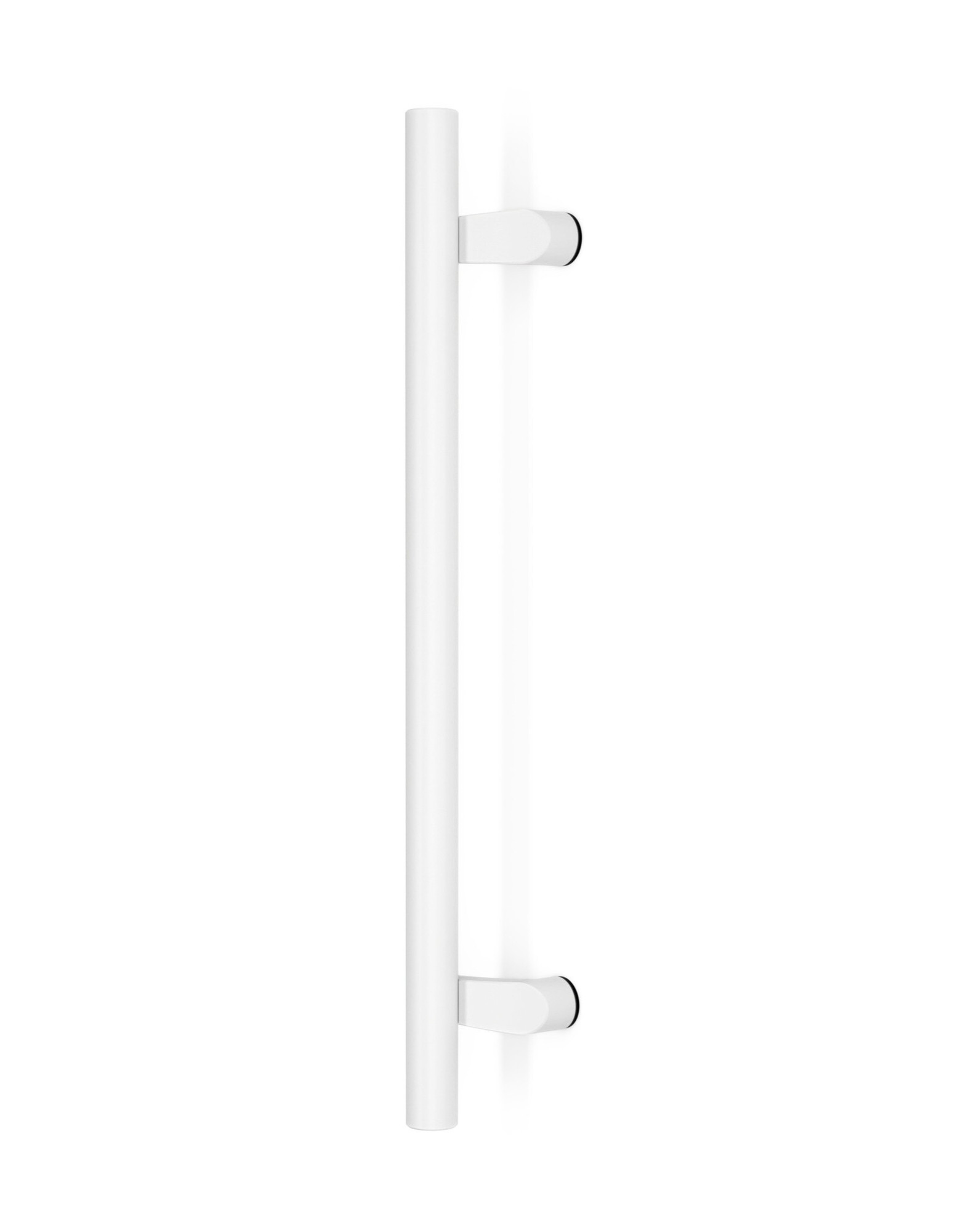 Pro-Line Series: Pro-Line Series: PostMount Offset Pull Handle - Back-to-Back, White Powder Coated Finish, 316 Exterior Grade Stainless Steel Alloy 