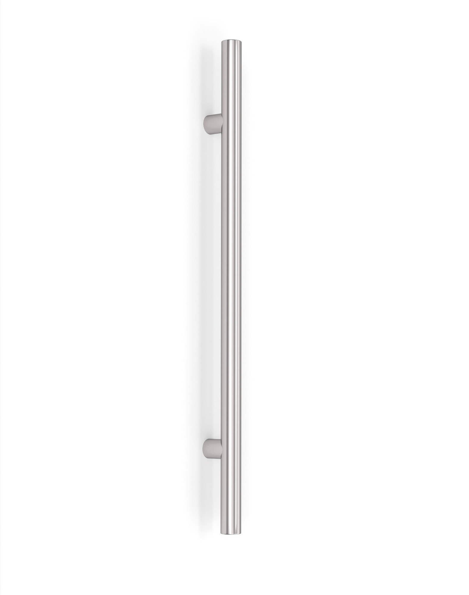 Refrigerator and Appliance: Tubular 1" Pull Handle with Tubular Posts, Brushed Satin US32D/630 Finish, 304 Grade Stainless Steel Alloy