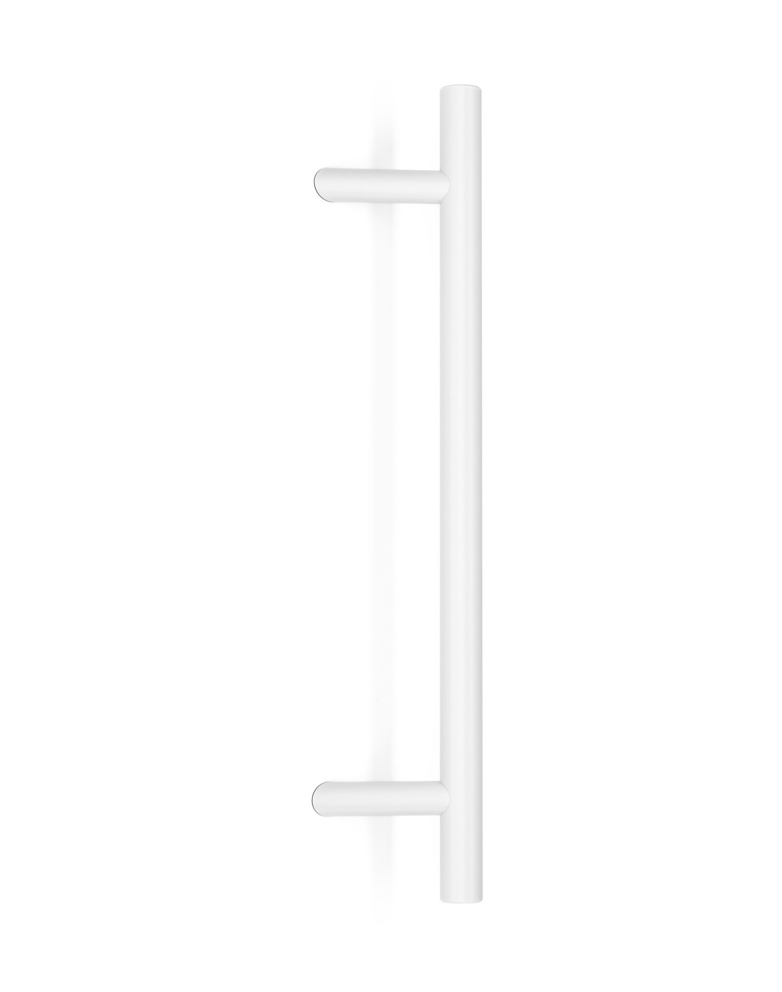 Pro-Line Series:  One Sided 45º Offset Ladder Pull Handle, White Powder Coated Finish, 316 Exterior Grade Stainless Steel Alloy