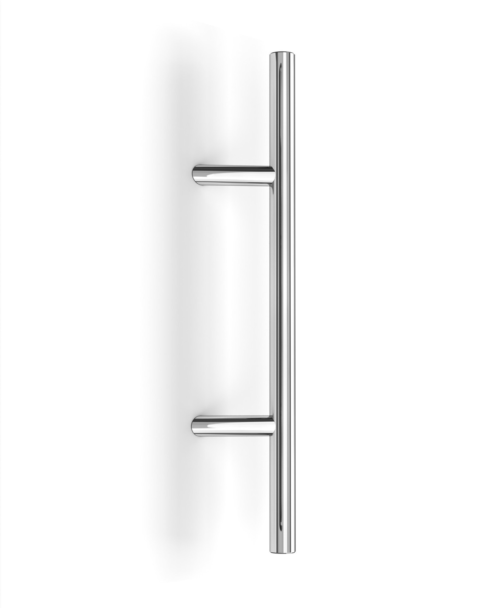 Pro-Line Series: One Sided Extra Length Ladder 45º Offset Pull Handle, Polished US32/629 Finish, 316 Exterior Grade Stainless Steel Alloy