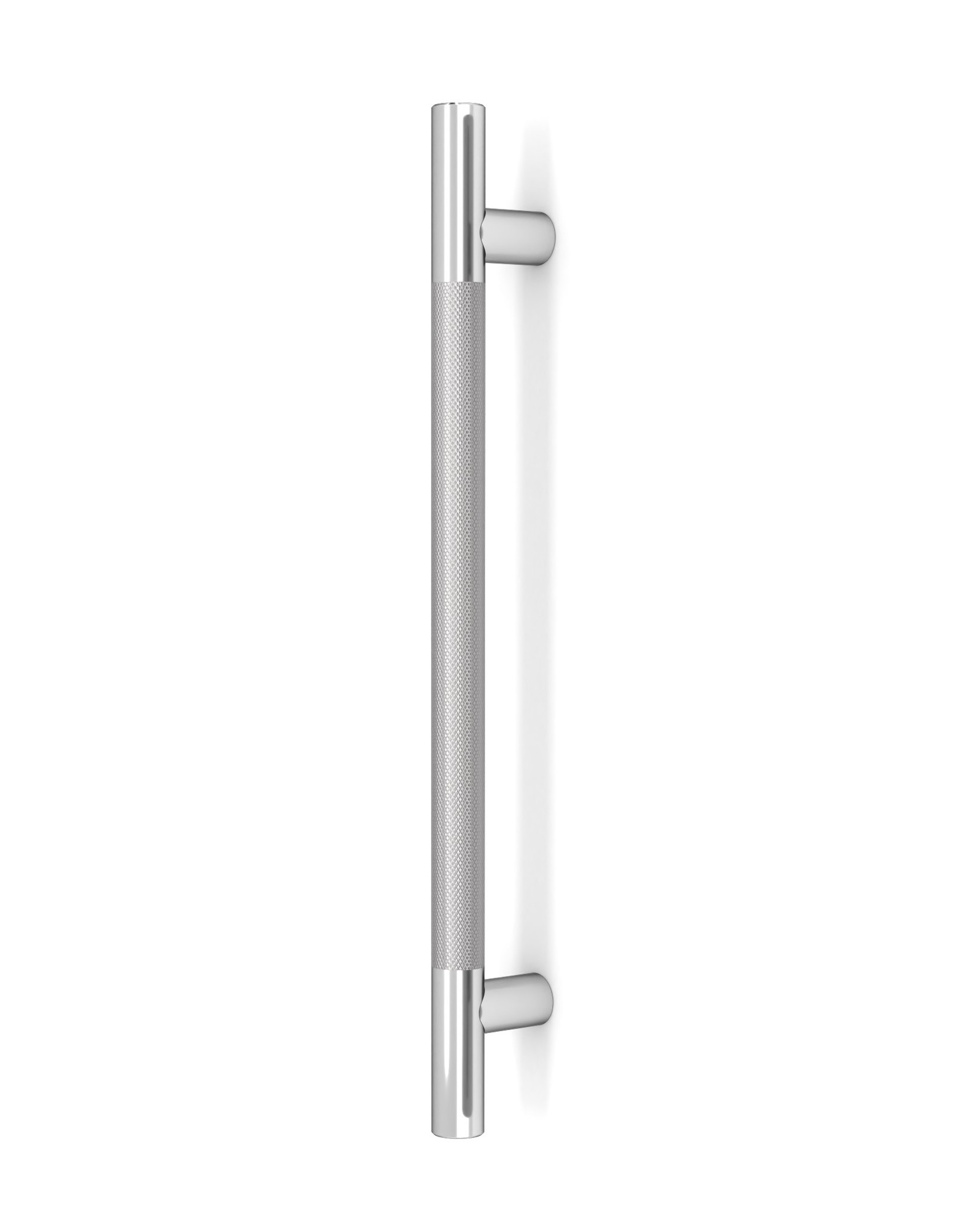 Pro-Line Designer Series: Knurled Ladder Pull Handle - Back-to-Back, Brushed Satin Finish Grip / Polished Finish Ends, 316 Exterior Grade Stainless Steel Alloy Pro-Line Designer Series: Knurled Ladder Pull Handle - Back-to-Back, Brushed Satin Finish Grip / Polished Finish Ends, 316 Exterior Grade Stainless Steel Alloy