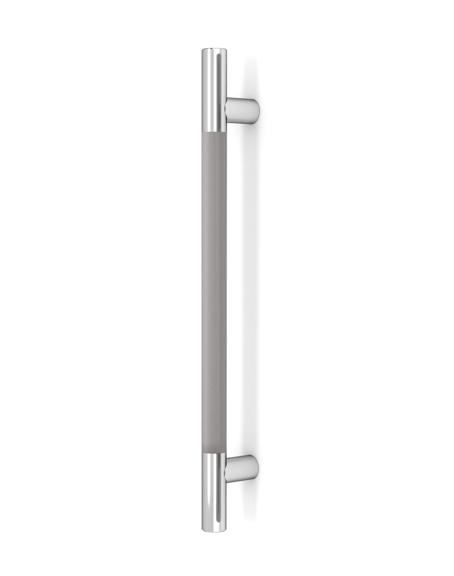 Pro-Line Designer Series: Fluted Ladder Pull Handle - Back-to-Back, Brushed Satin Finish Grip / Polished Finish Ends, 316 Exterior Grade Stainless Steel Alloy Pro-Line Designer Series: Fluted Ladder Pull Handle - Back-to-Back, Brushed Satin Finish Grip / Polished Finish Ends, 316 Exterior Grade Stainless Steel Alloy