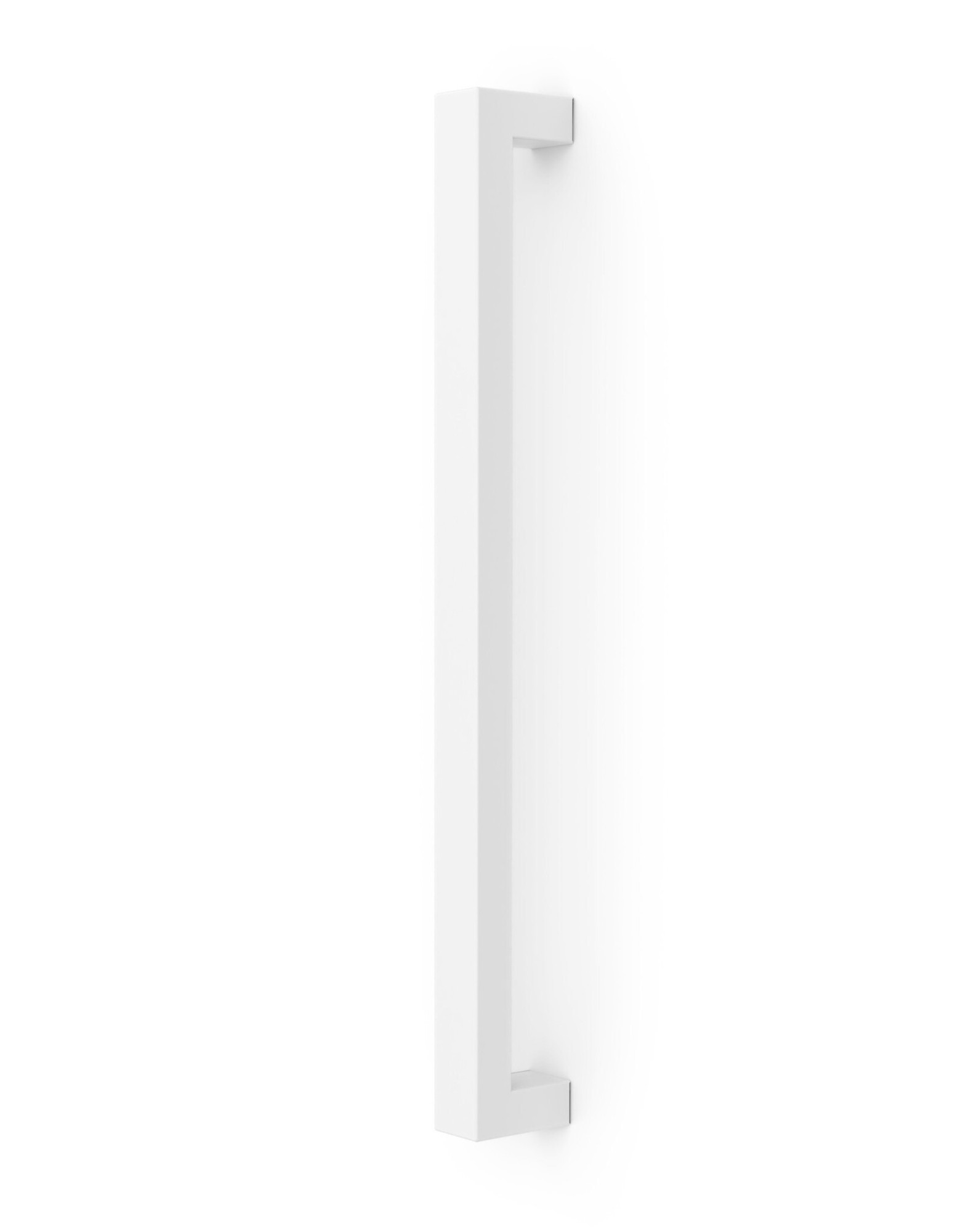 Pro-line Rectangular Series: 1.5" x 1" Pull Handle - Back-to-Back, Matte White Powder Coated Finish, 304 Grade Stainless Steel Alloy Pro-line Rectangular Series: 1.5" x 1" Pull Handle - Back-to-Back, Matte White Powder Coated Finish, 304 Grade Stainless Steel Alloy