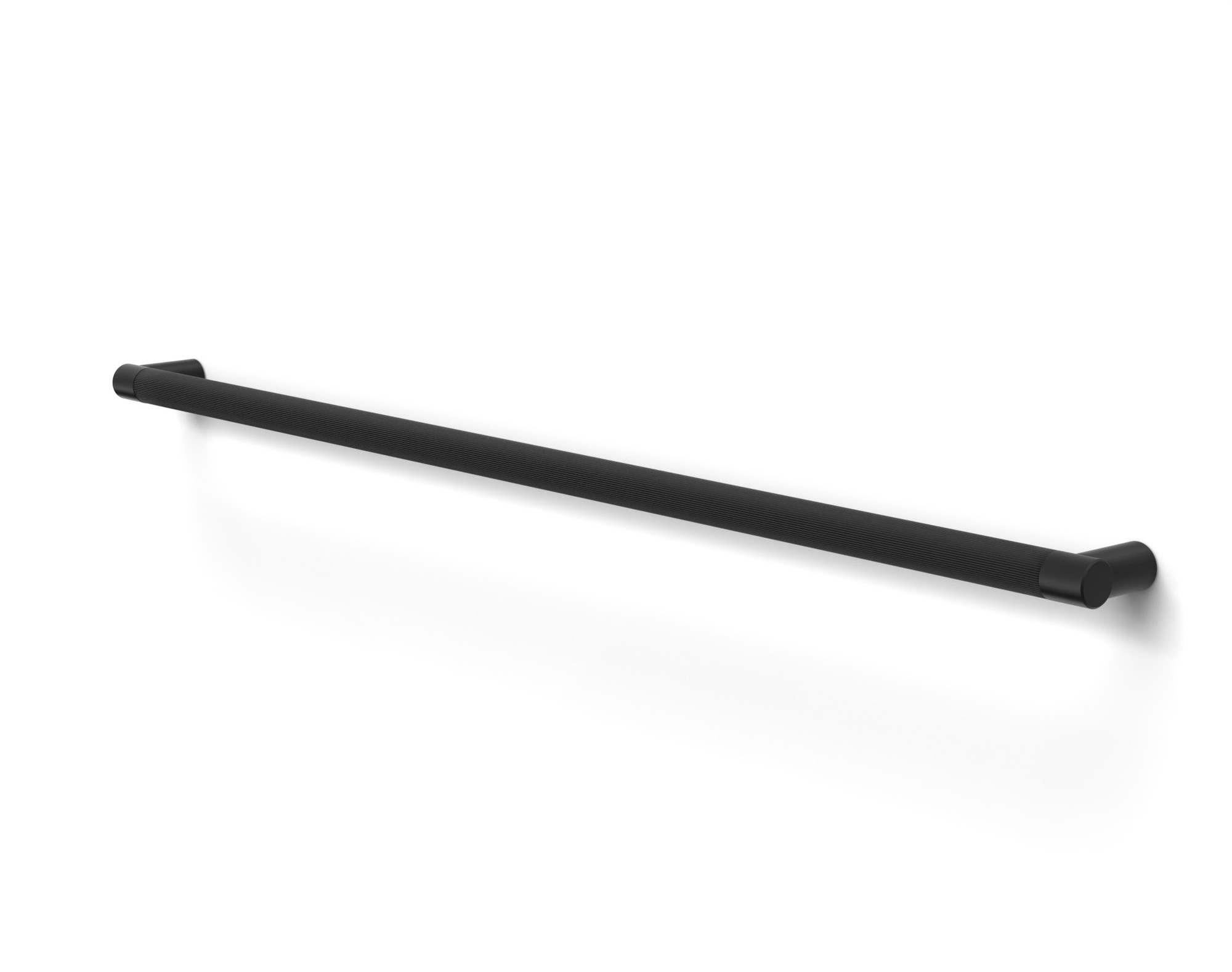 Pro-Line Fluted Series: Push Bar Handle, Matte Black Powder Coated Finish, 316 Exterior Grade Stainless Steel Alloy