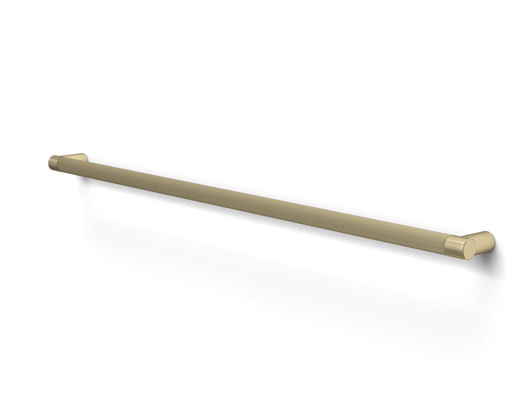 Pro-Line Fluted Series: Push Bar Handle, Satin Brass Finish, 316 Exterior Grade Stainless Steel Alloy Pro-Line Fluted Series: Push Bar Handle, Satin Brass Finish, 316 Exterior Grade Stainless Steel Alloy