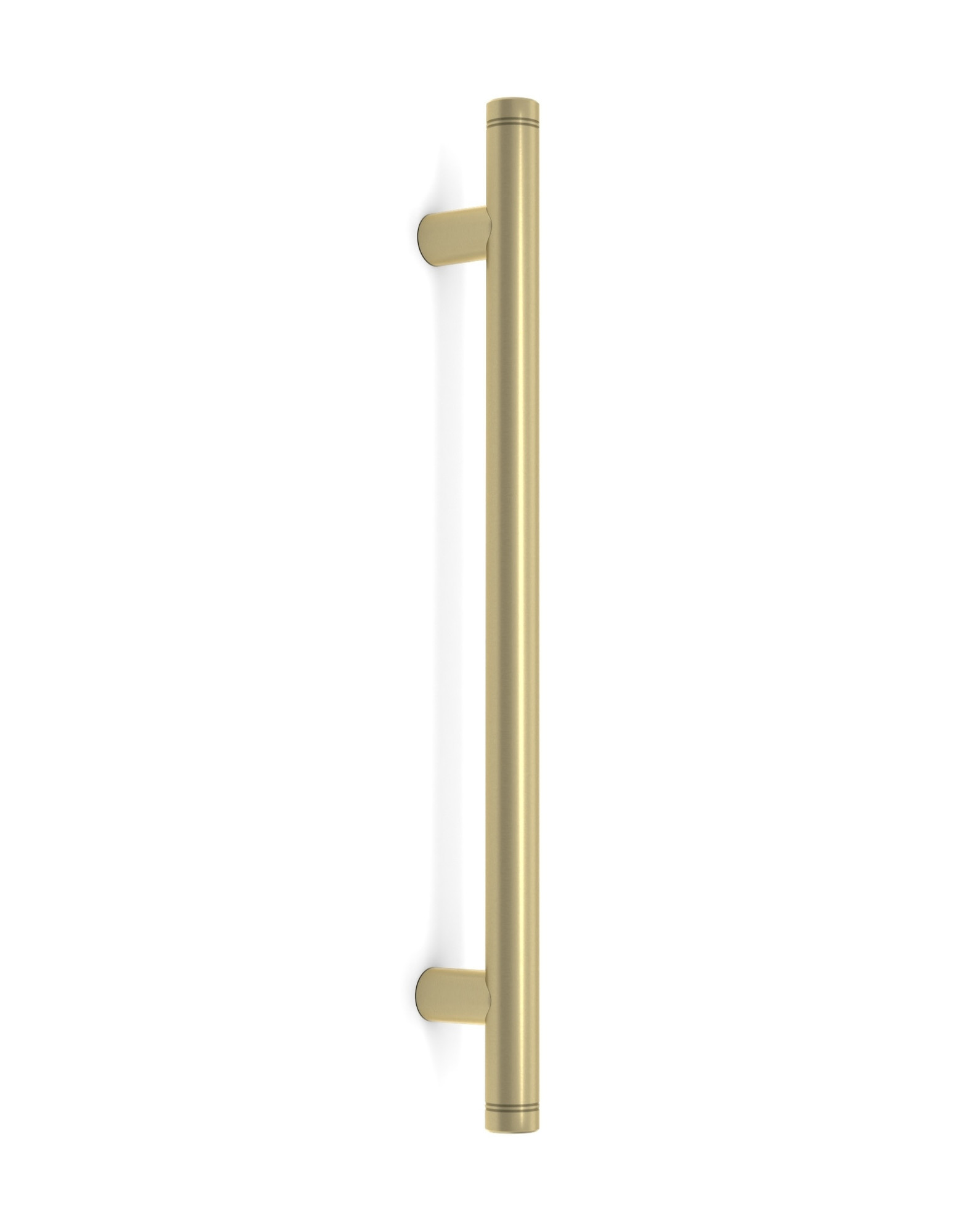 Refrigerator and Appliance: Grooved Ladder Pull Handle, Satin Brass Finish, 316 Grade Stainless Steel Alloy