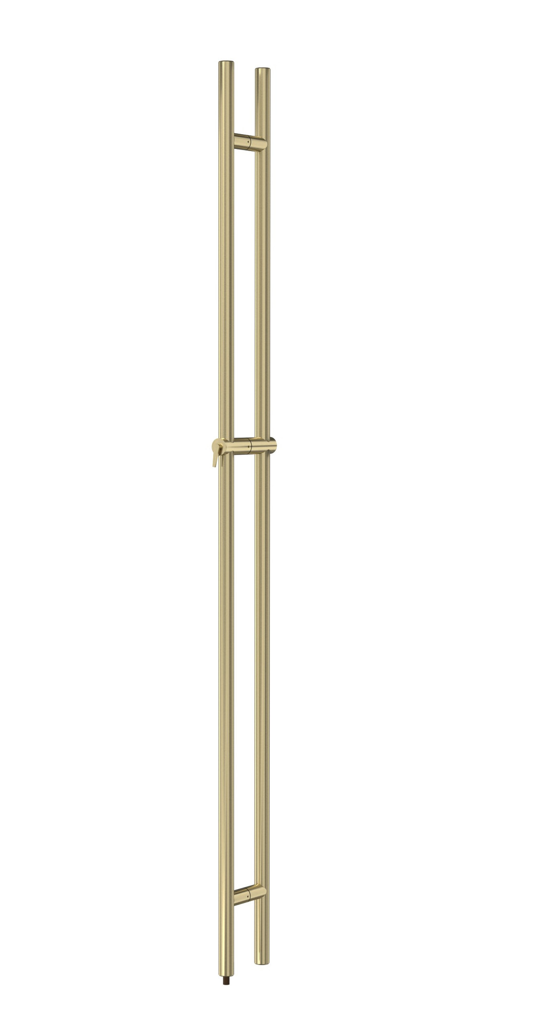 Pro-Line Series: 72" Locking Ladder Pull Handle - Back-to-Back, Satin Brass Finish, 316 Exterior Grade Stainless Steel Alloy Pro-Line Series: 72" Locking Ladder Pull Handle - Back-to-Back, Satin Brass Finish, 316 Exterior Grade Stainless Steel Alloy