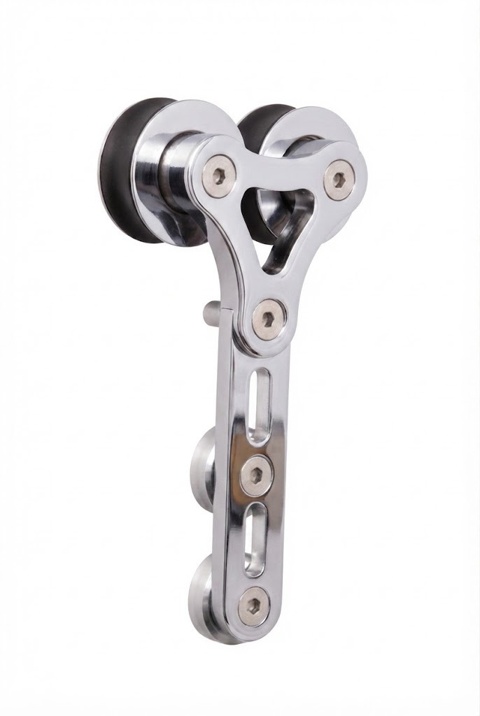 Victory-GF Barn Door Roller - Polished Chrome Finish