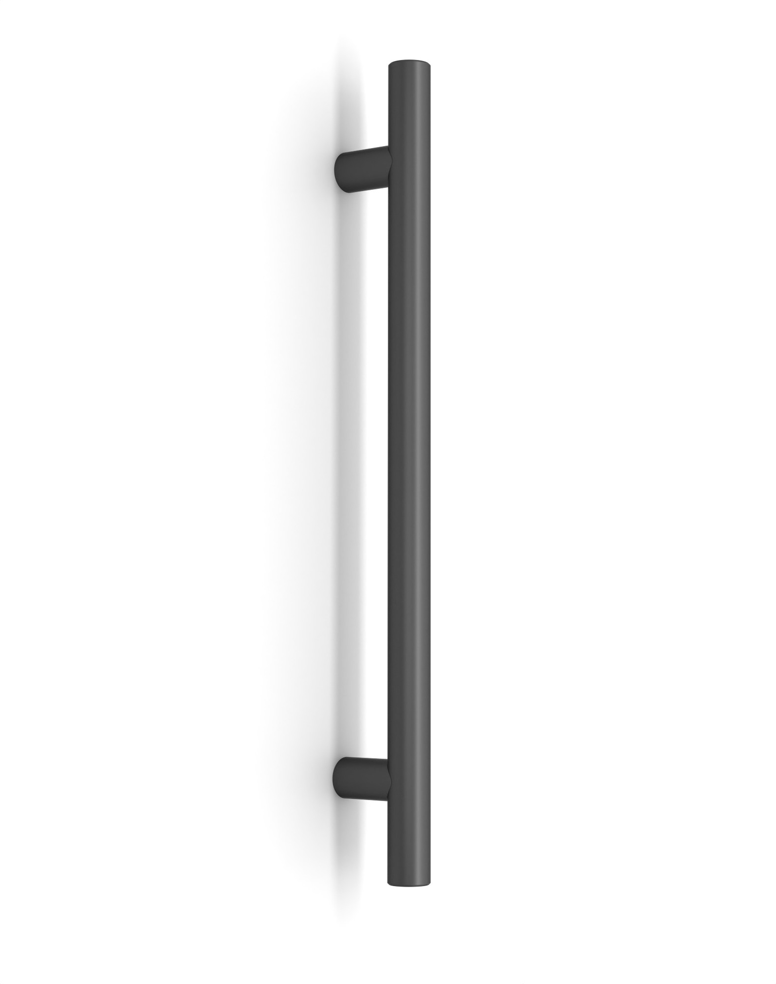 Pro-Line Series: One Sided Ladder Pull Handle, Matte Gunmetal Grey Finish, 304 Grade Stainless Steel Alloy
