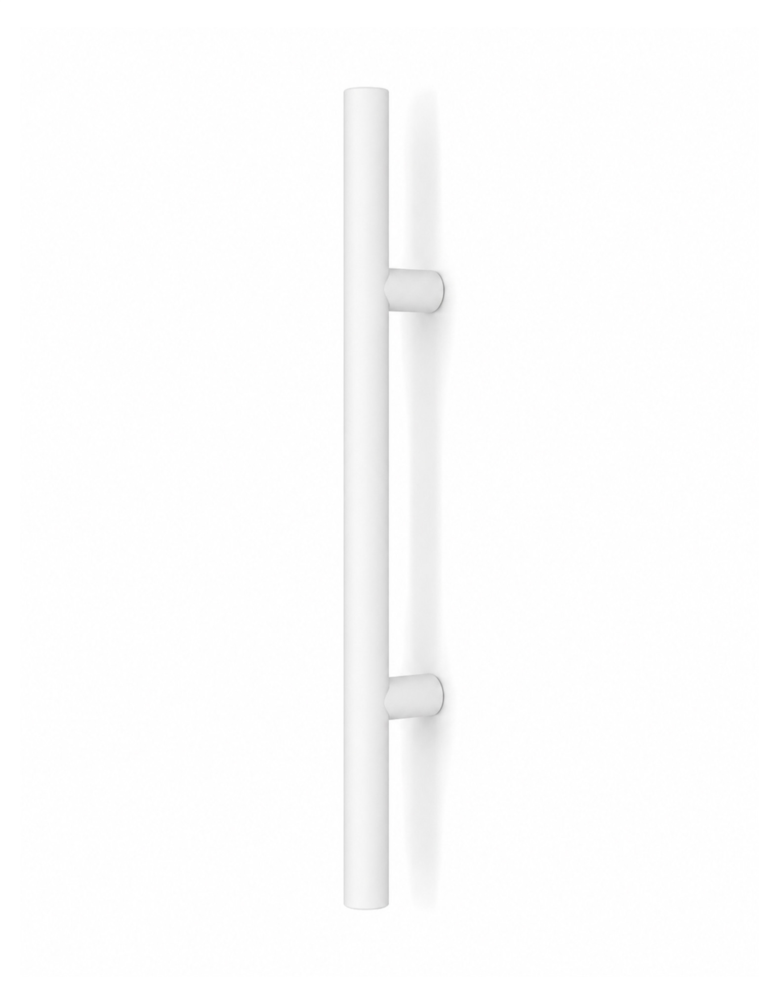 Pro-Line Extra Length Series: Ladder Pull Handle - Back-to-Back, Matte White Powder Coated Finish, 304 Grade Stainless Steel Alloy