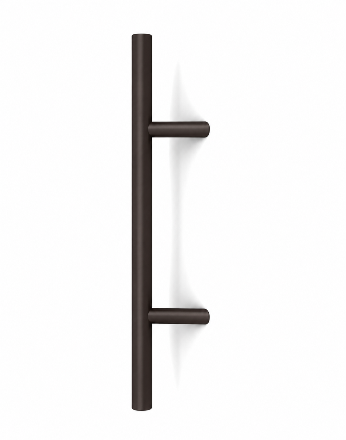 Pro-Line Extra Length Series: 45º Offset Ladder Pull Handle - Back-to-Back, Bronze Powder Coated Finish, 316 Exterior Grade Stainless Steel Alloy