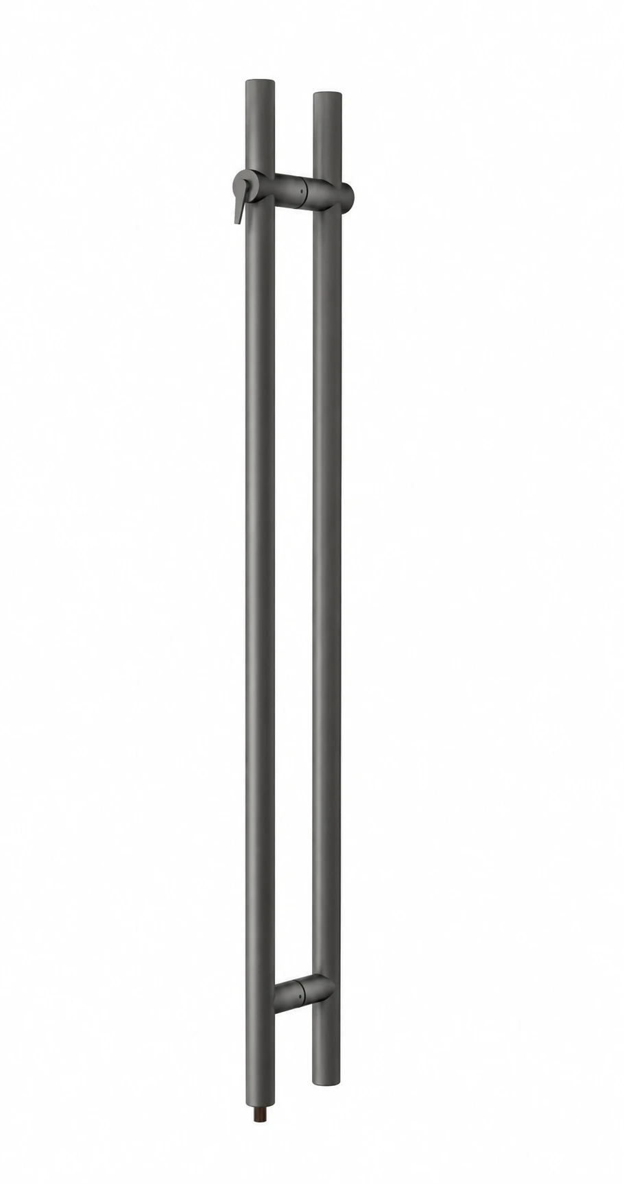  Pro-Line Series: 48" Locking Ladder Pull Handle - Back-to-Back, Matte Gunmetal Grey Finish, 316 Exterior Grade Stainless Steel Alloy