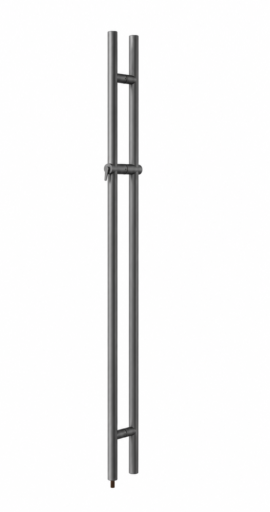 Pro-Line Series: 60" Locking Ladder Pull Handle - Back-to-Back, Matte Gunmetal Grey Finish, 316 Exterior Grade Stainless Steel Alloy